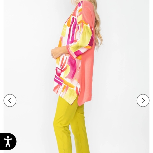 Colorful Abstract Women's Top - Picture 3 of 7